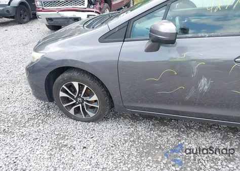 2015 Honda Civic Ex из США, поврежденный, VIN 2HGFB2F83FH553065